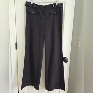 Ann Taylor Black Wide-Leg Pants